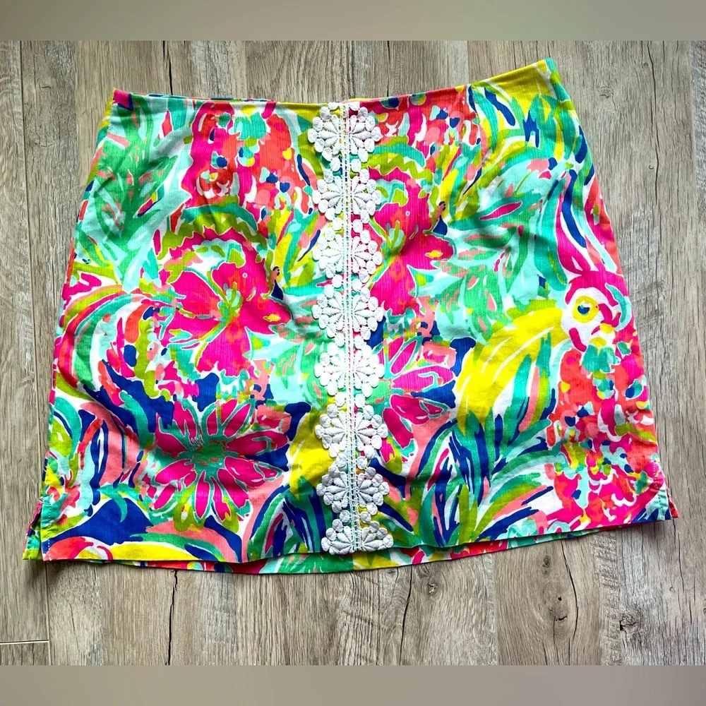 LILLY PULITZER RHEA CASA BANANA PRINT SKIRT/SKORT SIZE 4 - Picture 1 of 8
